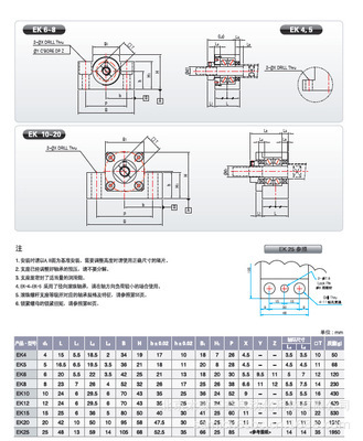 供應韓國SUNGIL滾珠螺桿支撐EK12 EK15 精密傳動領域的可靠部件